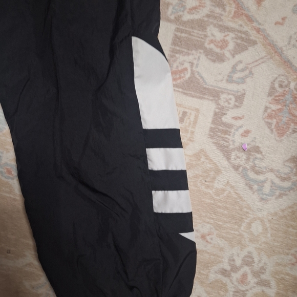 Rare Adidas Black and White Track Pants With Large Logo - Picture 4 of 9